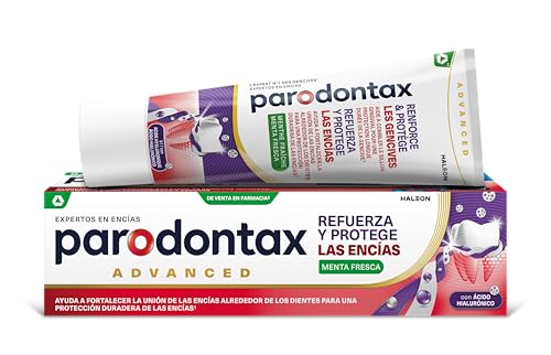 Parodontax Pasta de Dientes con Acido Hyaluronico, Refuerza y Protege las Encias, Sabor a Menta Fresca, 75 ml