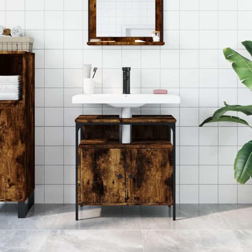 Armario para debajo del lavabo con corte de sifón y balda interior espaciosa 3