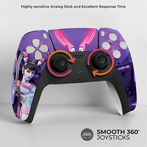 Image of Tassukki 2.0 Custom PS-5 Controller Wireless compatible with Play-Station 5 Console by BCB Controllers | Proudly Customized in USA with Permanent HYDRO-DIP Printing (NOT JUST A SKIN) (MODDED)