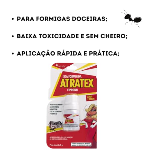 Isca Formiga Doceira Doméstica Isca Atratex 5g Formicida