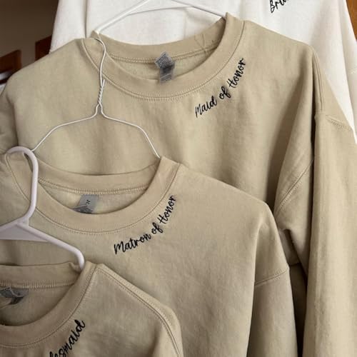 Custom Embroidered Sweatshirt Design Your Own Text, Personalized Embroidered Sweater Add Your Own Custom Text, Customized Hoodies For Man Woman, Unique Gift 11 Multi4
