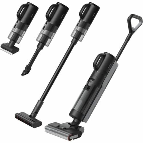 Image of DREAME H12 Dual Smart Wet Dry Upright Vacuum, Floor Cleaner Mop Combo 4-in-1 Cordless Stick Vacuum for Multi-Surface, One-Step Self Cleaning with Hot Air Drying, 2 Year Warranty
