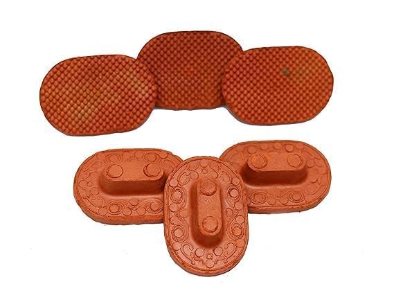 RUJAVE Terracotta Natural Pumice Stone Foot Scrubber Handmade Organic Clay eco Friendly Dead Skin Remover Women Men set of 2-image-5