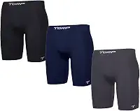 Kit 3 bermudas térmica sem costura alta compressão corrida academia