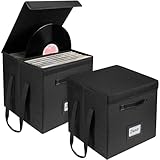 Grande Capacité : Mesurant 33 cm L × 33 cm l × 33 cm H, cet organisateur de rangement LP spacieux contient jusqu'à 120 disques vinyles parfaitement droits. Transformez votre collection de disques en désordre en une présentation organisée où chaque LP est facilement accessible.