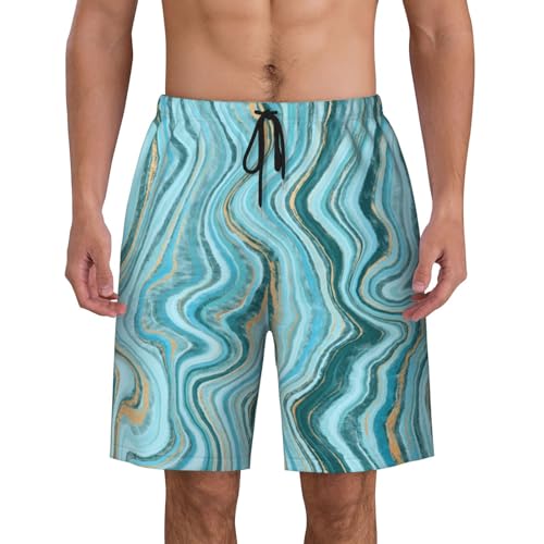 Men's Beach Shorts Stone Abstract Mens Swim Trunks Board Shorts with Pockets Swimwear Bathing Suits