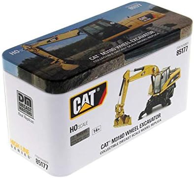 Miniatura 7 de Para CAT M318D Rueda Excavadora Estaño Caja Versión 1/87 DIECAST Modelo CAR Truck