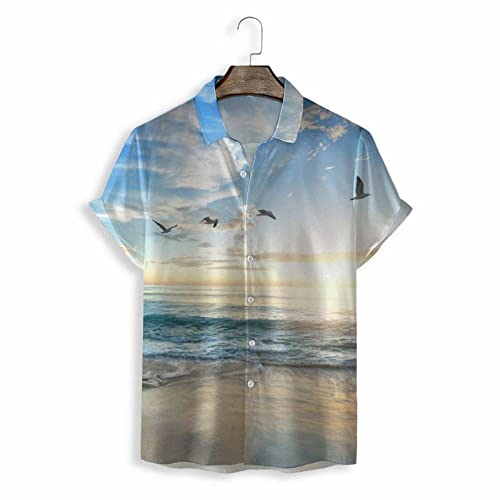 Chemise décontractée d'été boutonnée pour homme afin de rester au frais sous le soleil