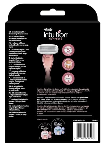 Foto von Wilkinson Sword Intuition Complete Rasierklingen für Damen , Skin-Protect-Gel, Rasierer für die alltägliche Pflege
