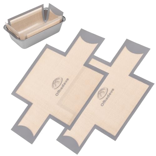2 pack Silicone Bread Loaf Pan Liners, Nonstick and Reusable