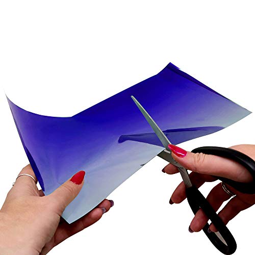 4R Quattroerre.it 1367 Sonnenblende Klebefolie für Motorräder, Blauer Farbverlauf, 20 x 40 cm