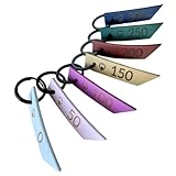 ZAVVIT Deckenanhänger aus BioThane – Set mit 7 Größenmarkierungen (0–300 g) | Wetterfest & langlebig | Kennzeichnung für Pferdedecken | Farbcodiert & graviert