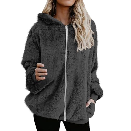 Amazon.com: Fleece Jackets for Women 2024 Long Sleeve Zip up Fuzzy