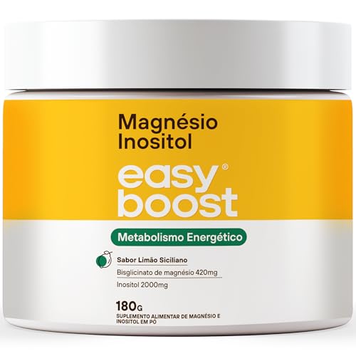 Magnésio Inositol Easy Boost Quelato Limão Siciliano 180g