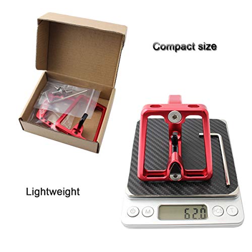 Acessório de bicicleta, Andoer Suporte de suporte frontal para bicicleta em liga de alumínio Suporte