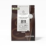 Callebaut Recipe No. 811 Finest Belgian Dark Chocolate With 54.5% Cacao, 5.51 Pound