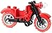 Jilibaba DIY Assemblaggio Moto Modello di Costruzione Blocchi 3D Puzzle Giocattolo Educativo Set B Tipo Rosso