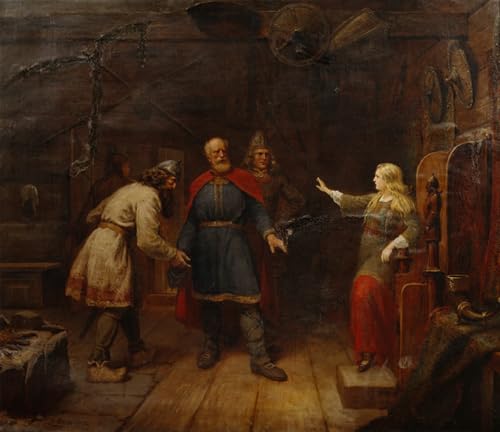 Peinture pour la décoration de la chambre à coucher toile Harald et Gyda 60x90