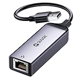 USB to Ethernet Adapter, Plug & Play USB 3.0 to 1000 Gigabit RJ45 LAN Ethernet Adapter for Laptop, Aluminium Portable USB Network Adapter Compatible for Nintendo Switch MacBook PC Mac Window - QUUGE