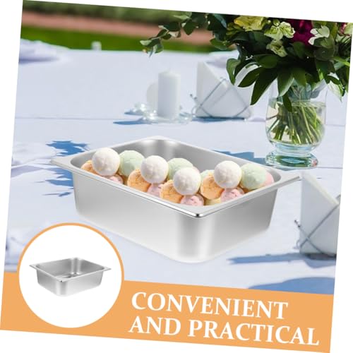 Récipient de buffet en acier inoxydable cuisine et fêtes grande capacité résistant