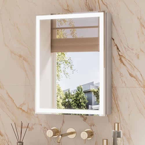 TETOTE Lighted Bathroom Cabinet
