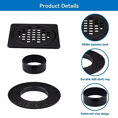 4 Inch Drain Grate Kit Fit for Drain Flange Drain CUPC Certification by Gertrdti - Used condition - Image 3