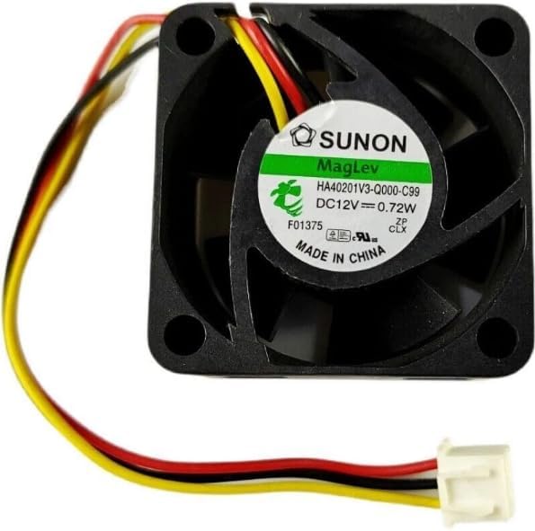 Computer Case Fan for SUNON 40mm x 40mm x 20mm Fan 4020 Switch Silent Fan 12V 0.72W 3Wire HA40201V3-Q000-C99 PF40201B3-Q000-G99 Auto Restart Switch 3-Wire