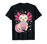 Boba Tea Bubble Tea Milk Tea Anime Axolotl T-Shirt