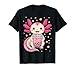 Boba Tea Bubble Tea Milk Tea Anime Axolotl T-Shirt