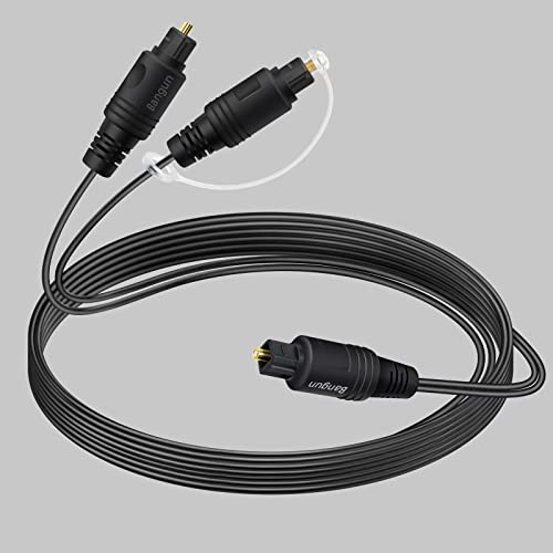 Divisor de audio de fibra óptica de 1 entrada a 2 salidas para cine en casa