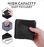 SAWANS Drawstring Bags Gym Swimming School Sports Bag Unisex 1PCS Trainer String Bag Sack Backpack PE Bags for Women Men Children Travel Beach Kids Boys Girls Outdoor Shopping (Black 1pc) - Image 6