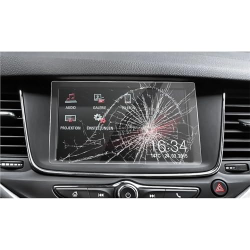 Film protecteur d'écran pour sécuriser vos trajets en Nissan Crossland X 2017-2018 tactile 7" MD