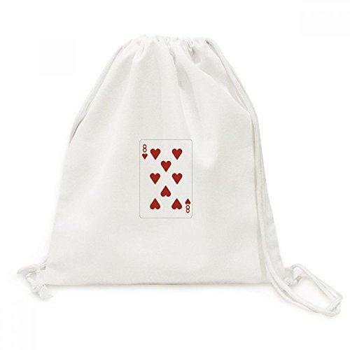 Sac à dos cordon thème carte de coeur 8 pour ranger vos affaires