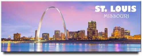 St. Louis Panoramic Fridge Magnet Missouri Travel Souvenir STL Gateway Arch image 3