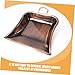 GRIRIW Heavy Duty Industrial Dustpan Handheld Trash Shovel Portable Desktop Cleaning Tool Red Bronze