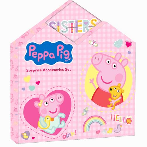 TDL Peppa Pig Advent Calendar for Girls – 24 Day Surprise Accessories Set with Necklaces, Hair Bands, Wristbands, Hair Clips & Rings – Kids Jewellery Christmas Countdown Childrens Festive Gift