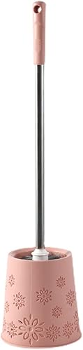 Juego de escobilla de inodoro para montar en la pared, cepillo de limpieza para el hogar con base de lavado, cepillo de inodoro sin ángulo muerto,