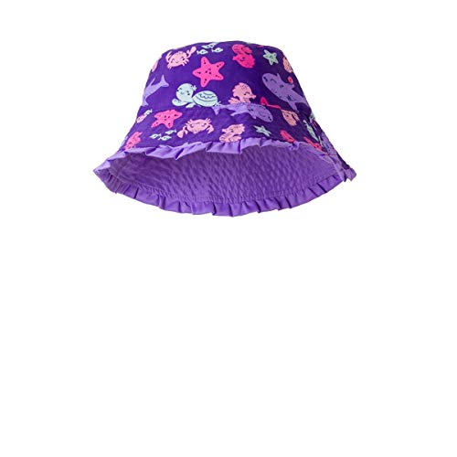 UV SKINZ UPF 50+ Girls 3-Piece Swim Set (7, Purple Sea Critters)3