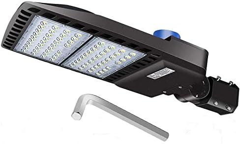 LEDMO 200W LED Parking Lot Lights 5000K Street Shoebox Pole Lights, Waterproof 26000LM Super Bright Dusk to Dawn Outdoor Commercial Area Flood Security Lighting Slip Fitter for Stadium Sport Garage