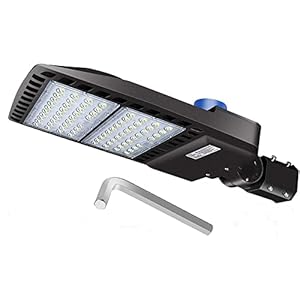 LEDMO 200W LED Parking Lot Lights 5000K Street Shoebox Pole Lights Waterproof 26000LM Super Bright Dusk to Dawn Outdoor Commercial Area Flood Security Lighting Slip Fitter for Stadium Sport Garage