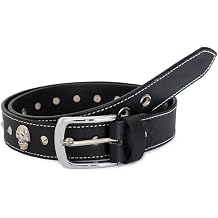 Biker handmade studded bonded Full Grain handcrafted leather belt 35mm Studded Leather Belt for men Punk Belt For Biker