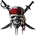 Pirates Skull 2 Vinyl Sticker Decal Cars Trucks Vans Walls Laptop