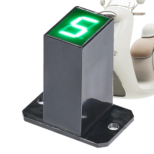 Tuyhnj オートバイ表示インジケーター、オートバイギア表示 - オートバイのギアシフトインジケーター12V オートバイデジタルスピードメーター | 屋外のために防水0-6速度のオートバイの速度表示