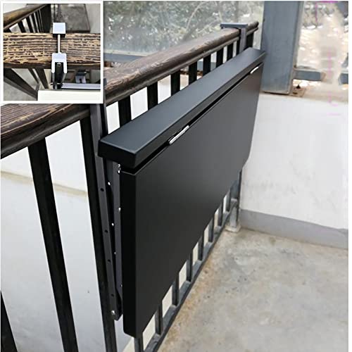 Table suspendue de balcon réglable et rabattable pour balustrade extérieure - 4
