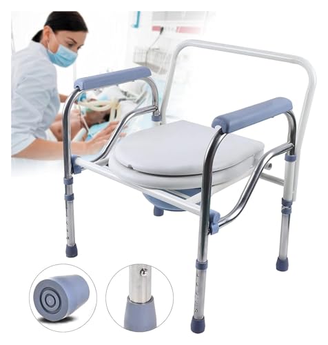 Chaise percée pliable avec support stable et hauteur réglable