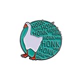 Goose Game Lover Gift Big White Goose Brooch Pin Gift For Goose Gamer or Goose Lover (hook pin)