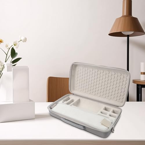 Funda rígida de viaje para XGIMI MoGo 4 proyector bolsa de transporte con material EVA protector diseño personalizado compartimentos con cremallera gris funda protectora de almacenamiento