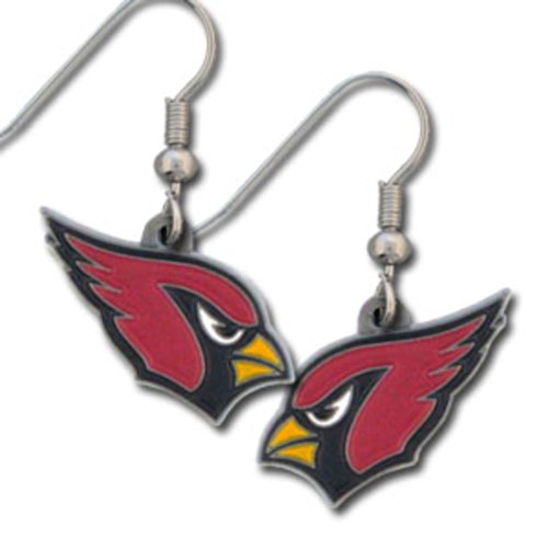 Image of NFL Siskiyou Sports Womens Arizona Cardinals Dangle Earrings One Size Team Color