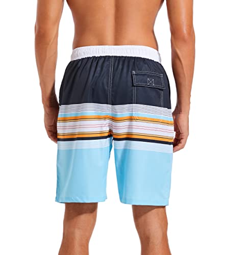 difficort Mens Swim Trunks with Compression Liner Quick Dry Bathing Suits Shorts with Zipper Pockets3