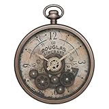 Horloge Awa marron D27cm Atmosphera - Horloge awa Marron d27cm